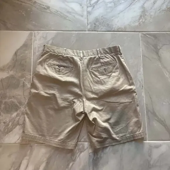 IZOD Men's Saltwater Flat Front Chino Shorts - Picture 6 of 6